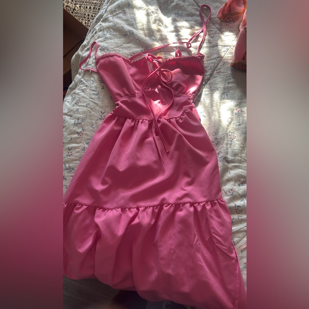 Elegant Pink Maxi Dress